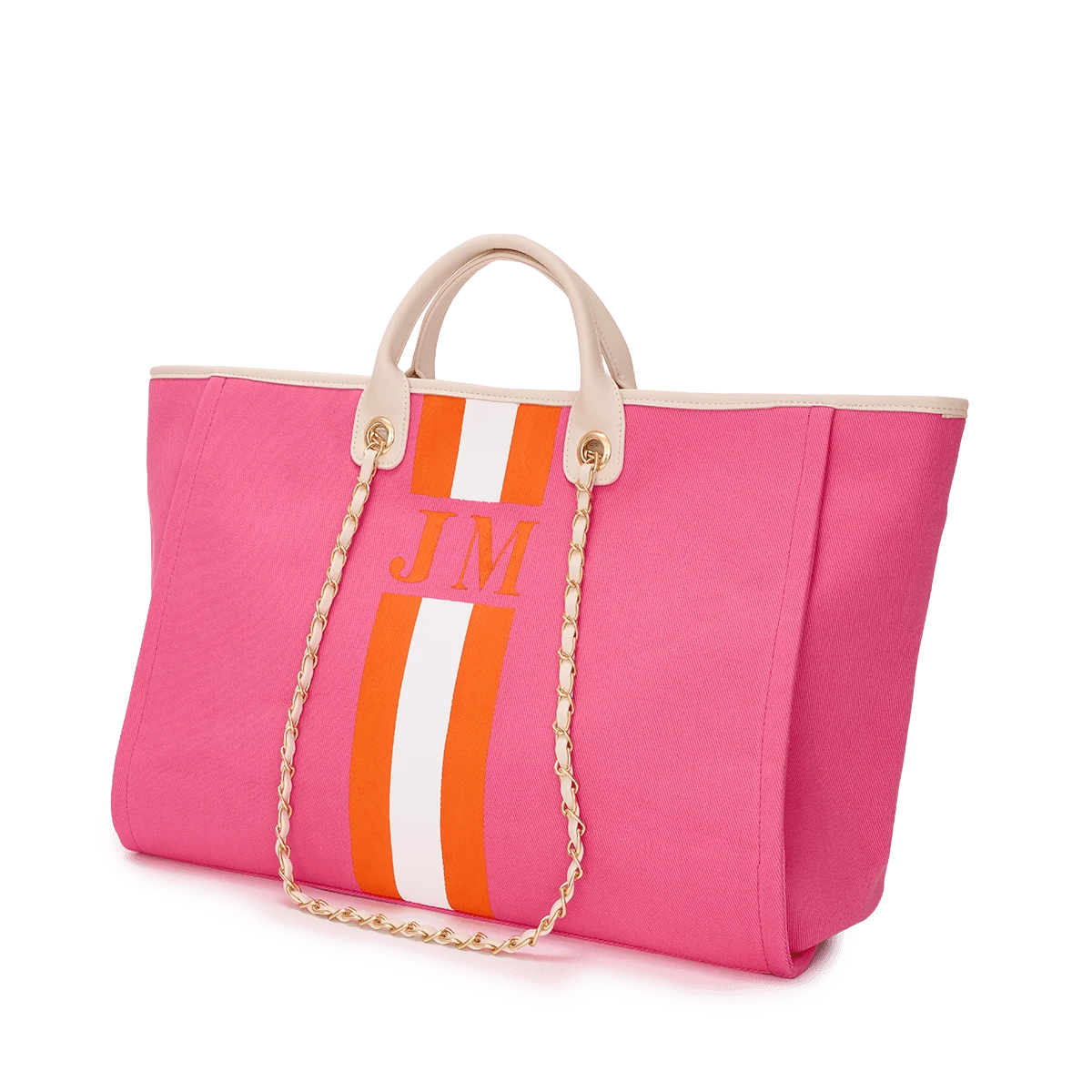 The Lily Canvas Tote - Hot Pink 5 The Lily Canvas Tote - Hot Pink - Image 3