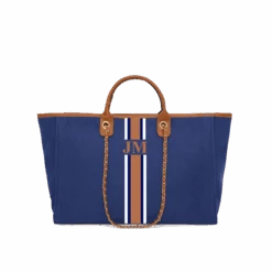 The Lily Canvas Tote - Midnight Navy