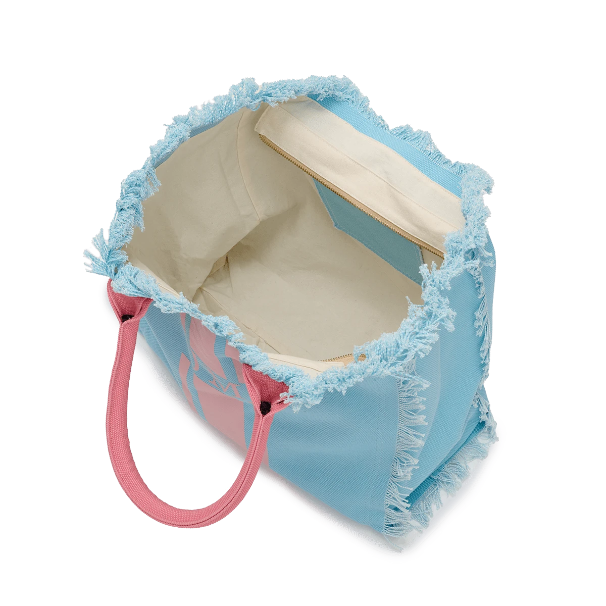 The Lily Fringe Tote - Baby Blue 4 The Lily Fringe Tote - Baby Blue - Image 2