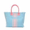 The Lily Fringe Tote - Baby Blue