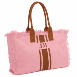 The Lily Fringe Tote - Bubblegum Pink