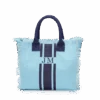 The Lily Fringe Tote - Sky Blue -Lily Bean Luggage Shop the lily fringe tote sky blue 298103