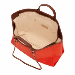 Tote And Ultimate Cosmetic Duo - Burnt Orange 8 Tote And Ultimate Cosmetic Duo - Burnt Orange -Lily Bean Luggage Shop tote and ultimate cosmetic duo burnt orange 471043