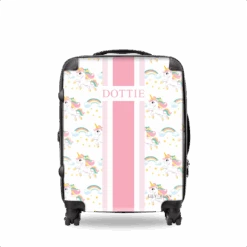 Unicorn Hardshell Luggage - Pink