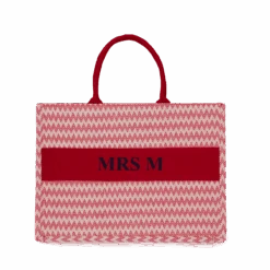 Ziggy Canvas Tote - Red